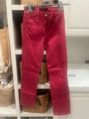 J Brand Vibrant Pink Denim Jeans